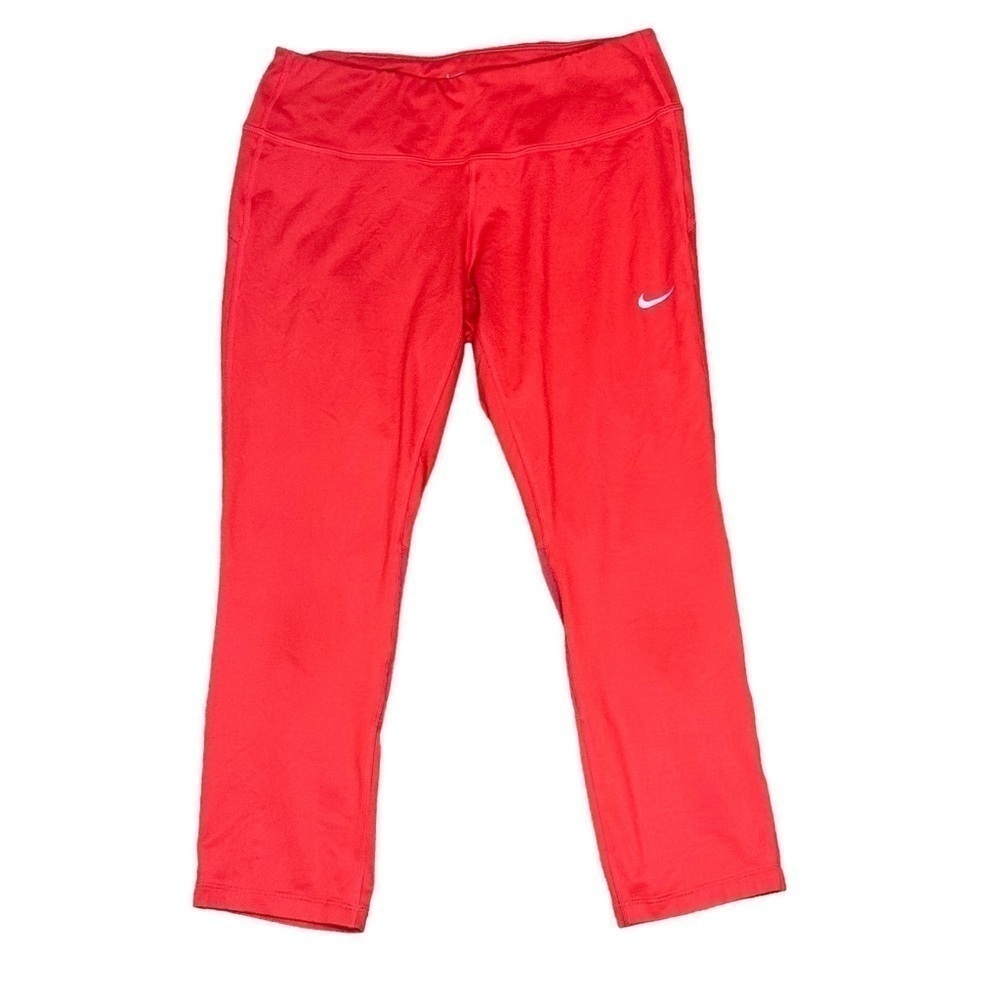 Nike Dri-Fit Cropped Running Leggings with Mesh Accents Size M